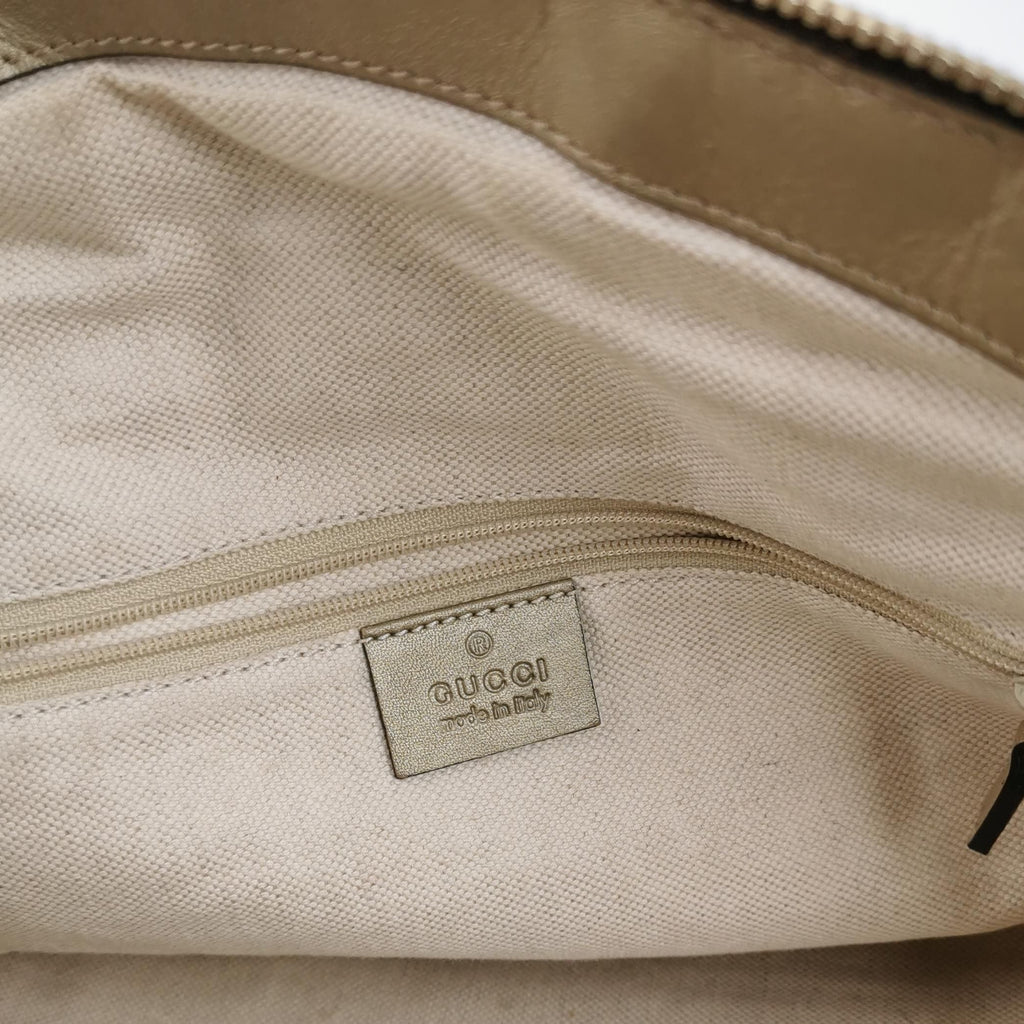 Gucci Sukey Leather GG Monogram Shoulder Bag with GG Charm 037850900412