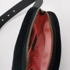 Gucci GG Marmont Small Leather and Suede V-stitched GG Logo Round Waist Bag Chest Bag 250305781091958