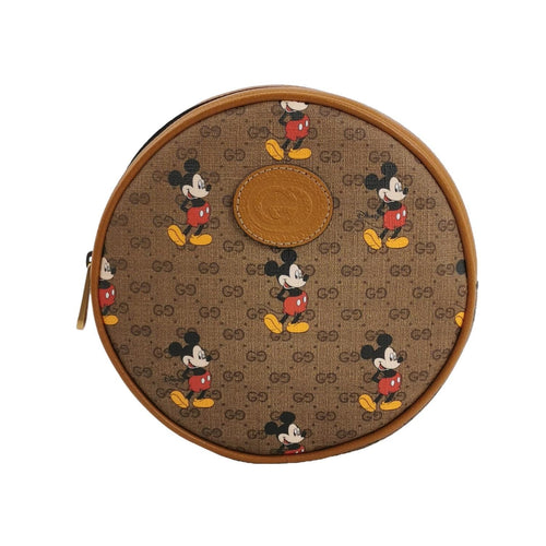 Gucci Disney Collaboration Calfskin Mickey Print Logo Backpack 250306781093271