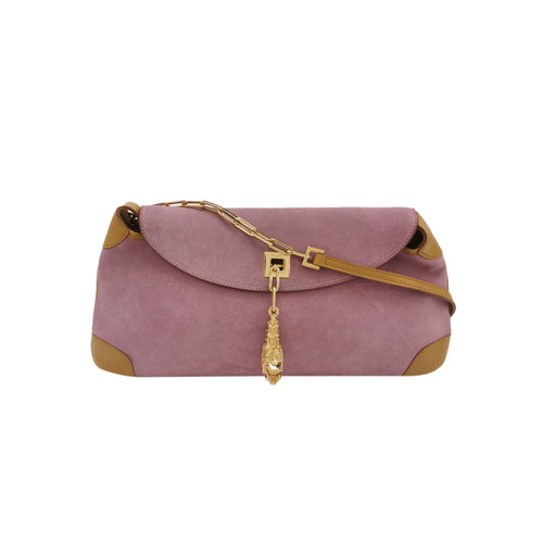 Gucci Suede Leather Tiger Head Shoulder Bag 23121078536272