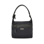 Gucci Leather Canvas Solid Pattern Logo Zipper Vintage Shoulder Bag 250305781092243