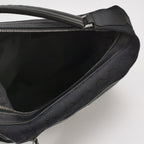 Gucci Leather Canvas Solid Pattern Logo Zipper Vintage Shoulder Bag 250305781092243