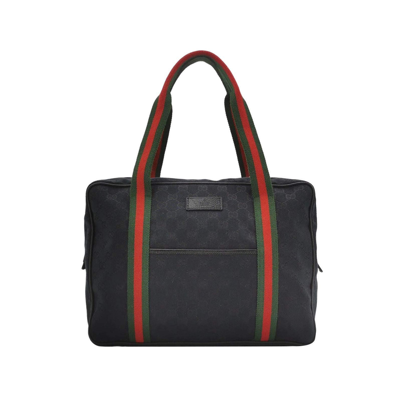 Gucci Leather and Canvas Striped Tote Bag 250302781086810