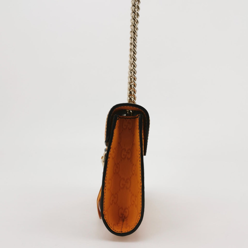Gucci Emily Mini Leather GG Embossed Tassel Horsebit Crossbody Shoulder Bag 250302781086933