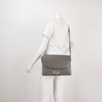 Gucci GG Ring Leather Solid Shoulder Bag 250302781086661