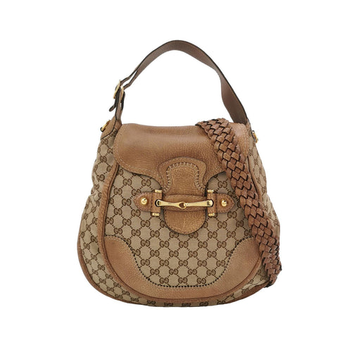 Gucci GG Canvas and Leather Shoulder Bag 250228781084924