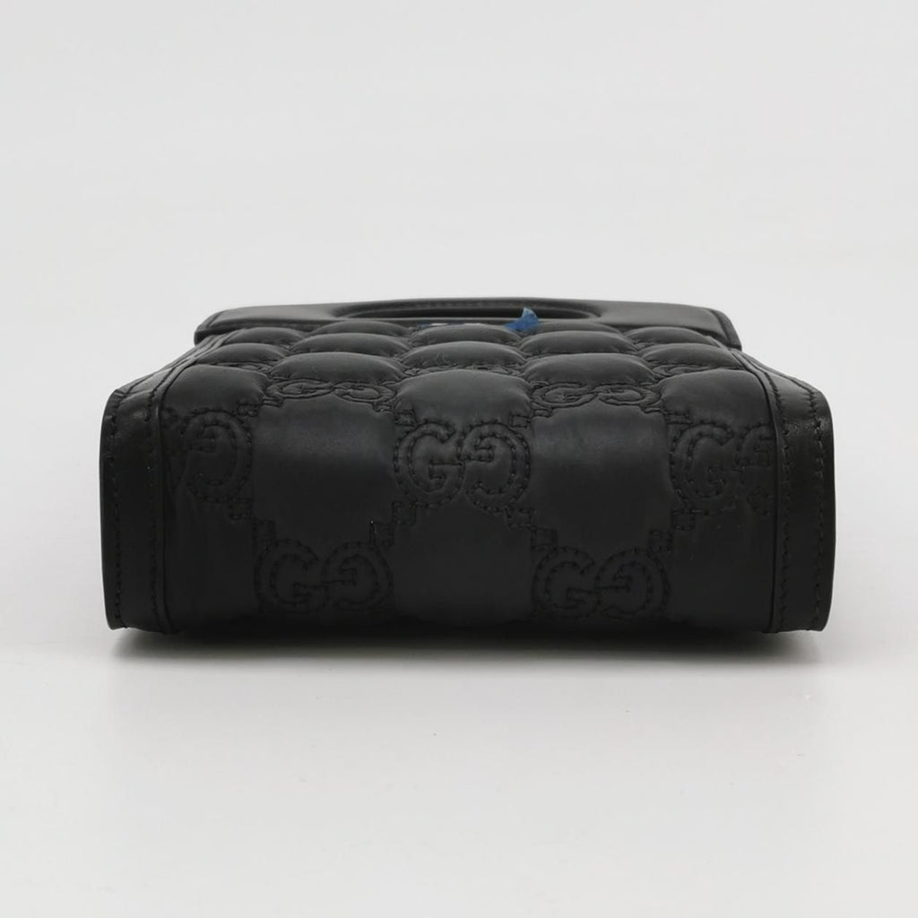 Gucci GG Matelassé Mini Leather and Nylon GG Monogram Shoulder Bag 037850500394