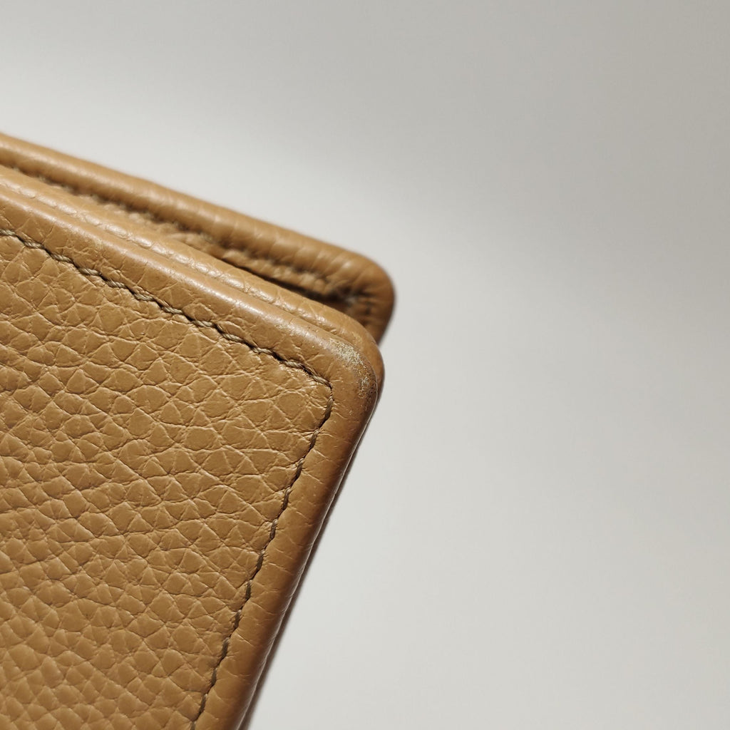 Gucci Soho Mini Leather Solid Pattern GG Flap Crossbody Shoulder Bag 250228781084665