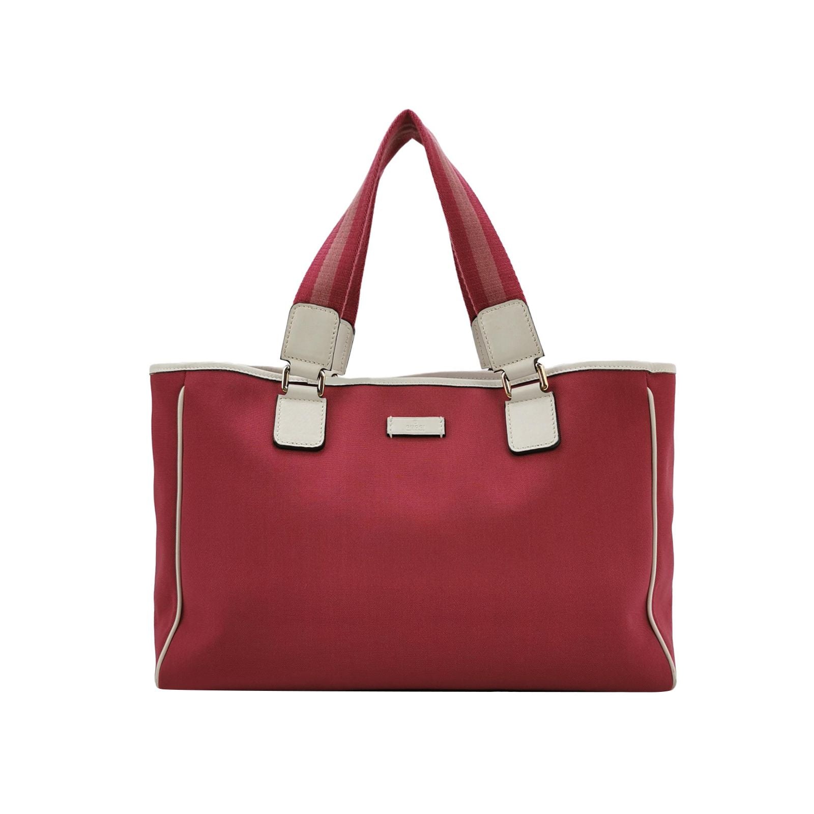 Gucci Leather and Nylon Logo Tote Bag 250228781084285