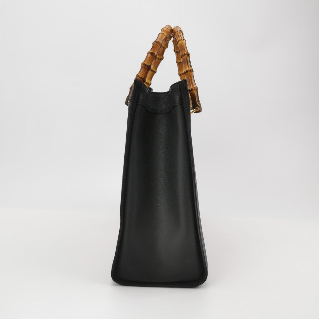 Gucci Diana Series Leather Solid Bamboo Handle Vintage Handbag 250228781085136