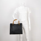 Gucci Diana Series Leather Solid Bamboo Handle Vintage Handbag 250228781085136