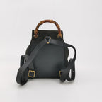 Gucci Suede Bamboo Handle Backpack 250221781073564