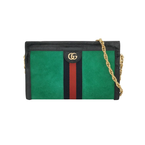Gucci Ophidia Small Leather Canvas Suede Trim GG Shoulder Bag 250227781082224