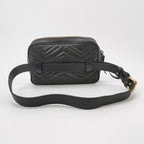 Gucci GG Marmont Leather Solid Quilted Double G Logo Waist Bag Chest Bag 250225781079285