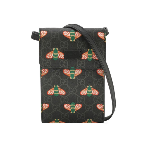 Gucci GG Canvas Bee Pattern Shoulder Bag 250224781078370