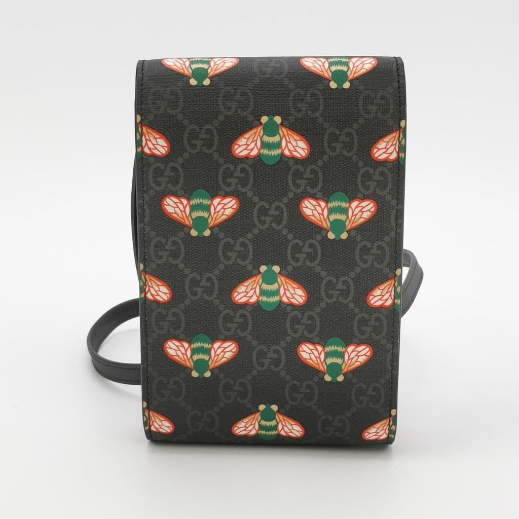Gucci GG Canvas Bee Pattern Shoulder Bag 250224781078370
