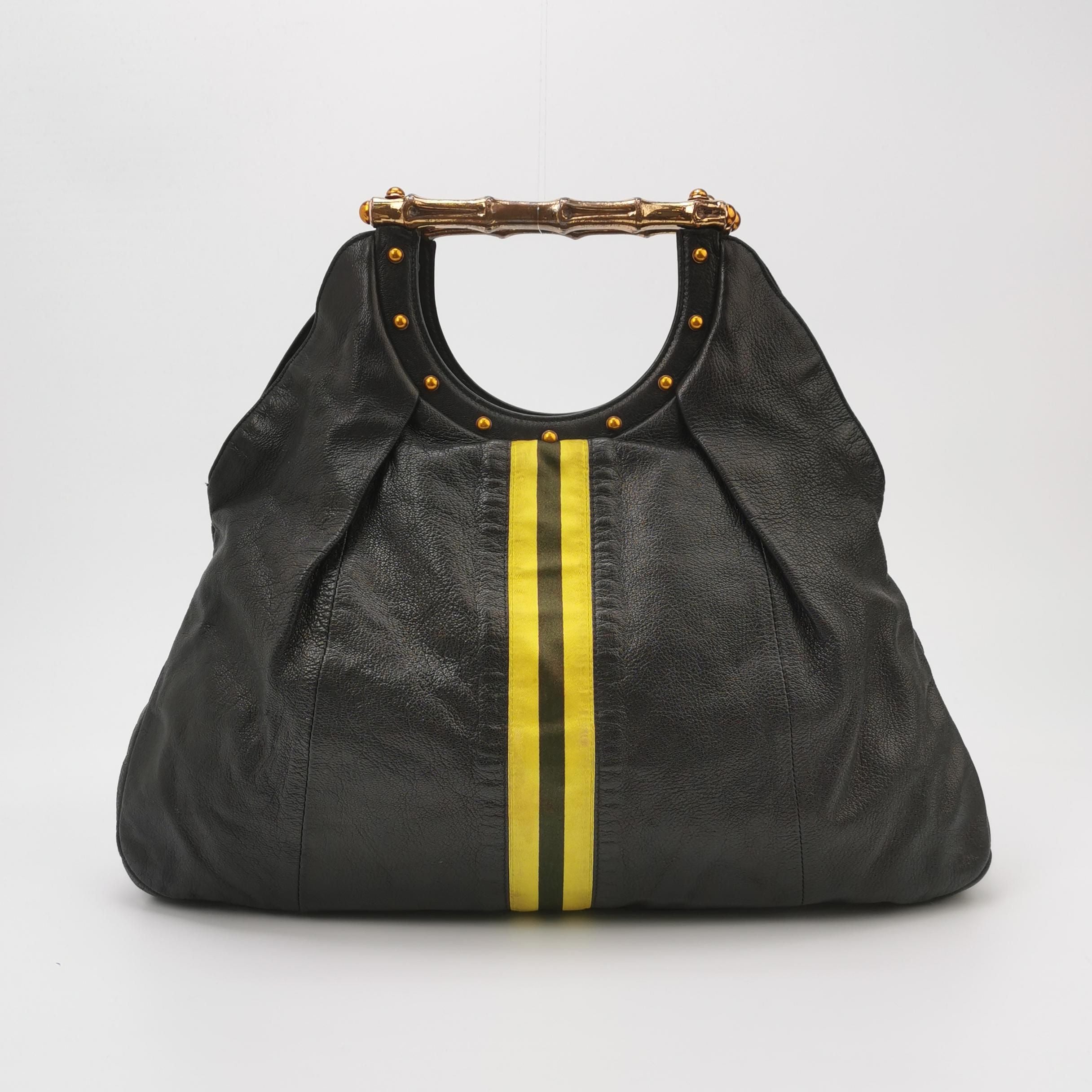 Gucci Lambskin Color Block Striped Handbag 250228781084907