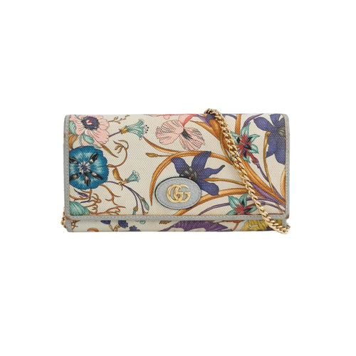 Gucci GG Canvas Floral Shoulder Bag 250228781083842