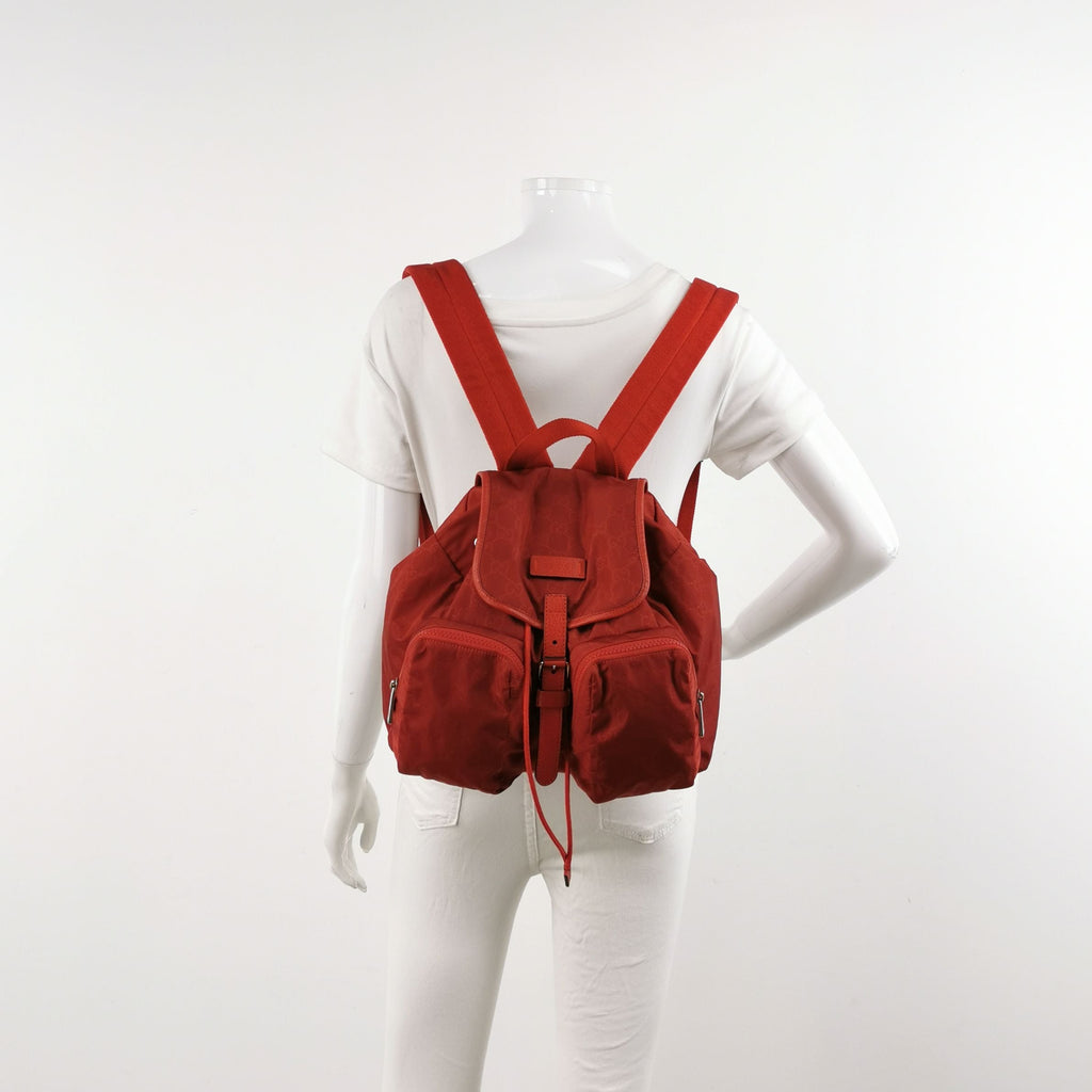 Gucci GG Canvas and Leather Backpack 250226781081457