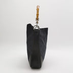 Gucci GG Canvas and Leather Bamboo Handle Shoulder Bag 250226781080937