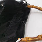 Gucci GG Canvas and Leather Bamboo Handle Shoulder Bag 250226781080937