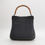 Gucci GG Canvas and Leather Bamboo Handle Shoulder Bag 250226781080937