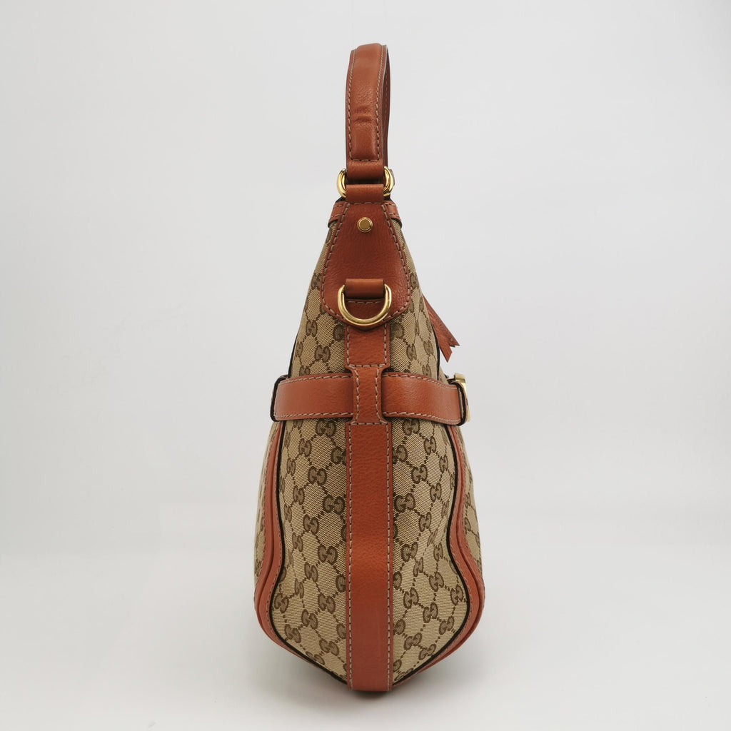 Gucci GG Canvas and Leather Shoulder Bag 250227781082169