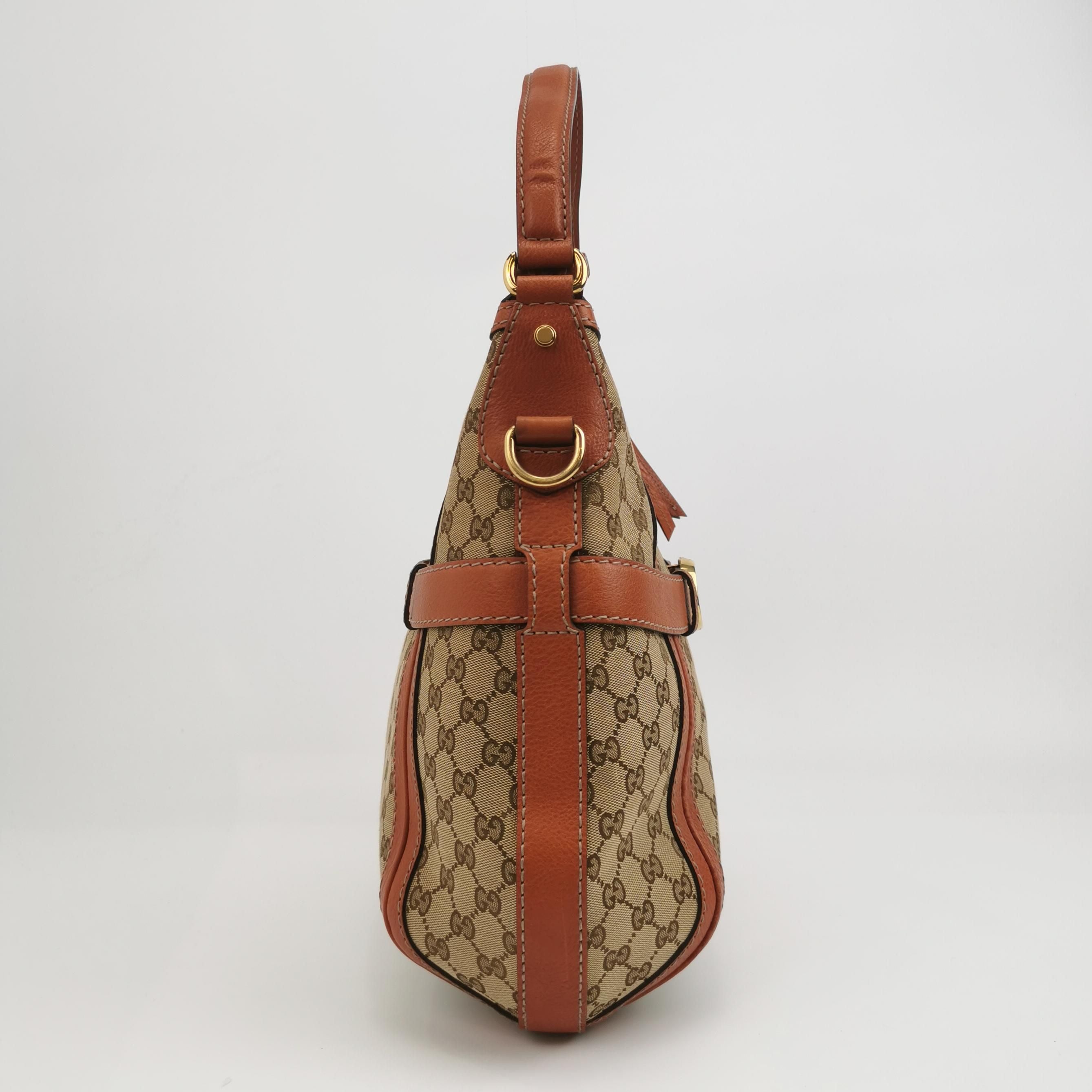 Gucci GG Canvas and Leather Shoulder Bag 250227781082169