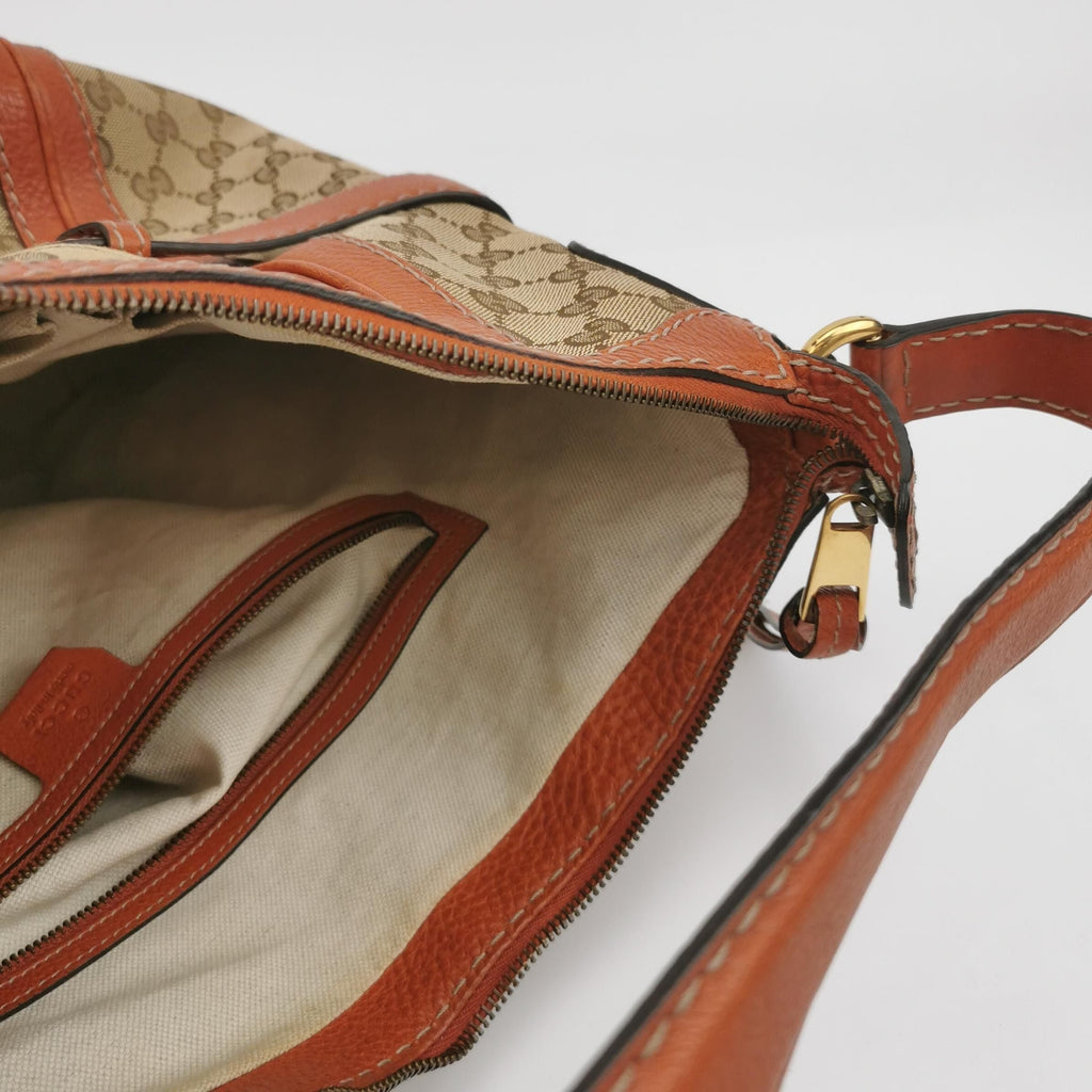 Gucci GG Canvas and Leather Shoulder Bag 250227781082169
