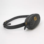 Gucci GG Marmont Small Leather V-Pattern Quilted Double G Logo Waist Bag Chest Bag 250226781081482