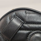 Gucci GG Marmont Small Leather V-Pattern Quilted Double G Logo Waist Bag Chest Bag 250226781081482