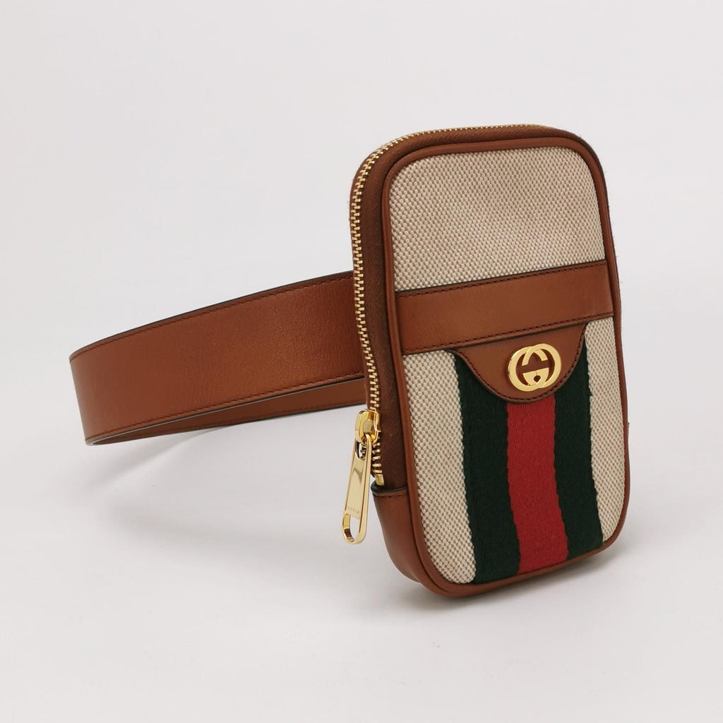 Gucci GG Canvas and Leather Waist Bag 027852800151