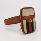 Gucci GG Canvas and Leather Waist Bag 027852800151