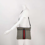Gucci GG Canvas and Leather Shoulder Bag 250225781078905