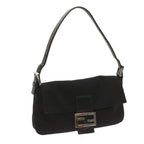 FENDI Mamma Baguette Shoulder Bag Nylon Black68214