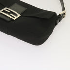 FENDI Mamma Baguette Shoulder Bag Nylon Black68214