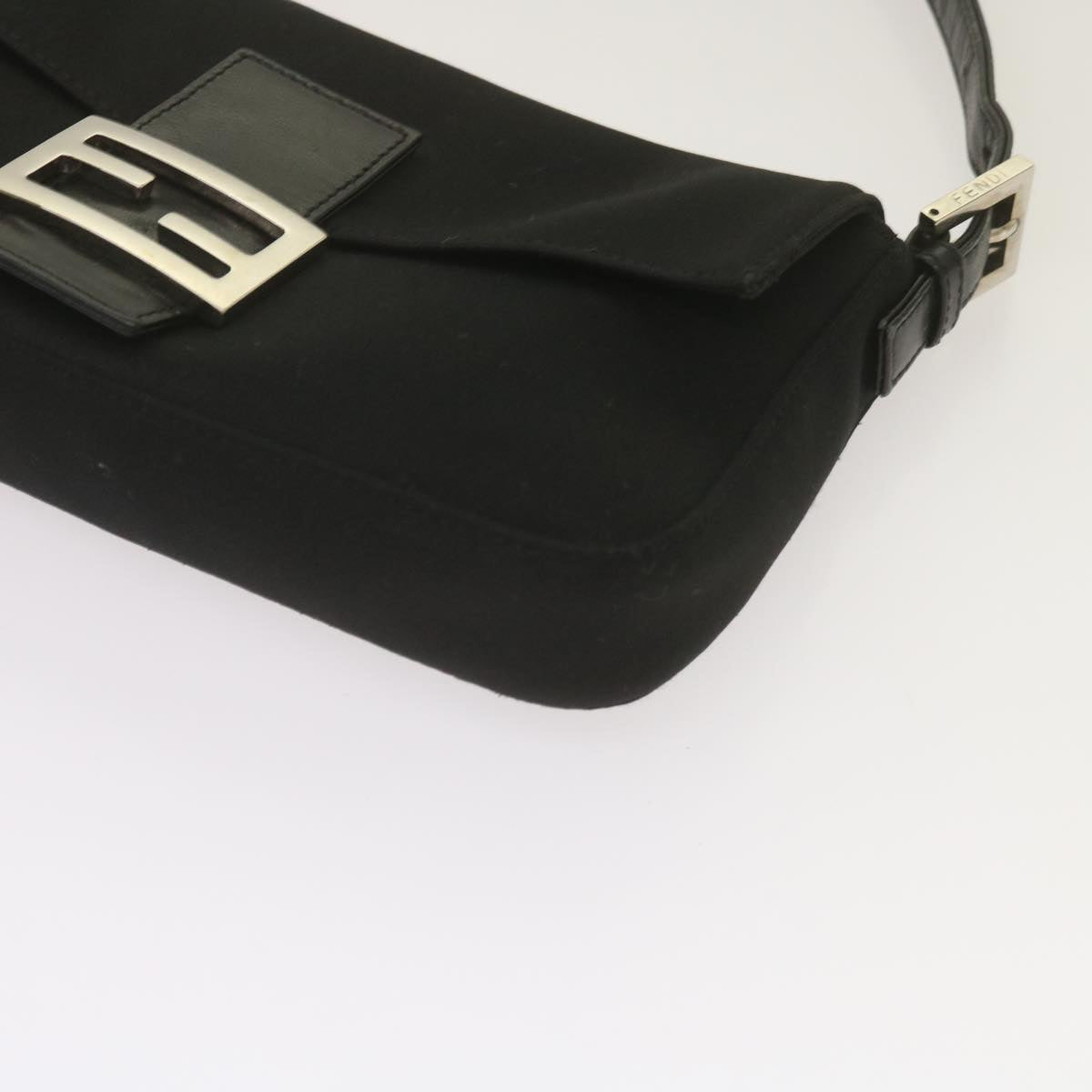 FENDI Mamma Baguette Shoulder Bag Nylon Black68214