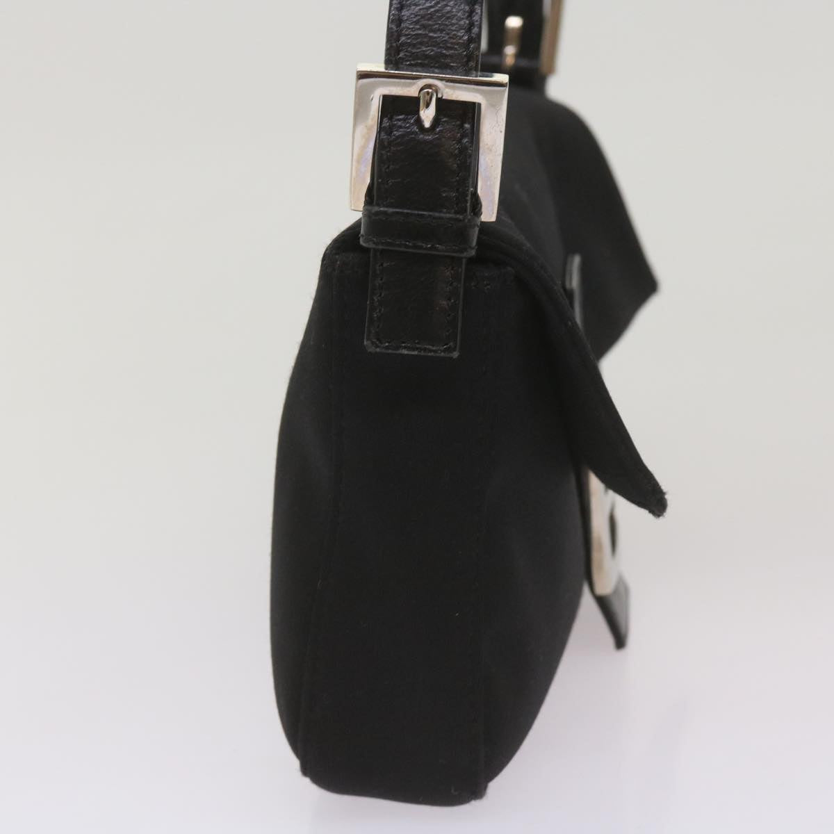 FENDI Mamma Baguette Shoulder Bag Nylon Black68214