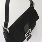 FENDI Mamma Baguette Shoulder Bag Nylon Black68214