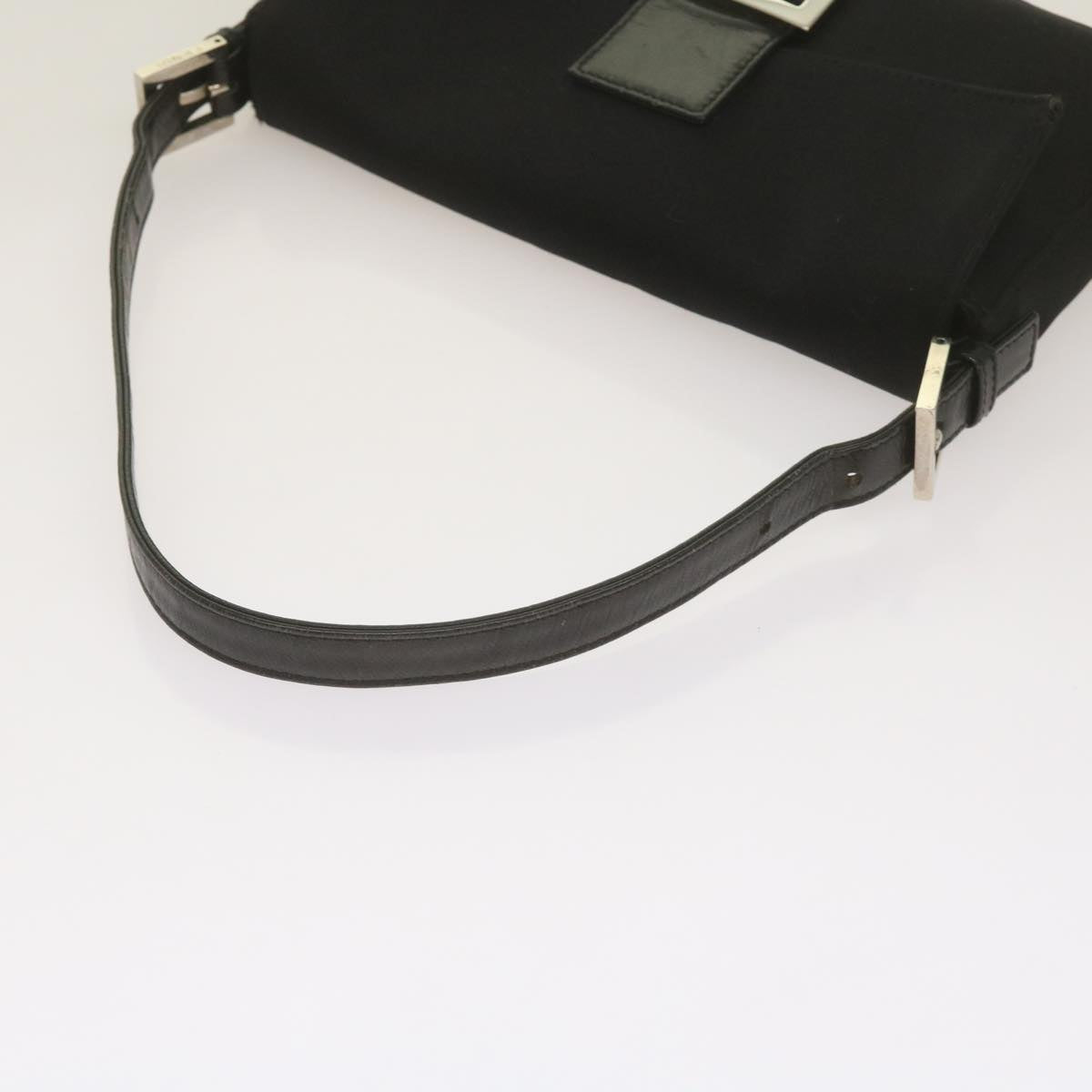 FENDI Mamma Baguette Shoulder Bag Nylon Black68214