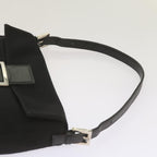 FENDI Mamma Baguette Shoulder Bag Nylon Black68214