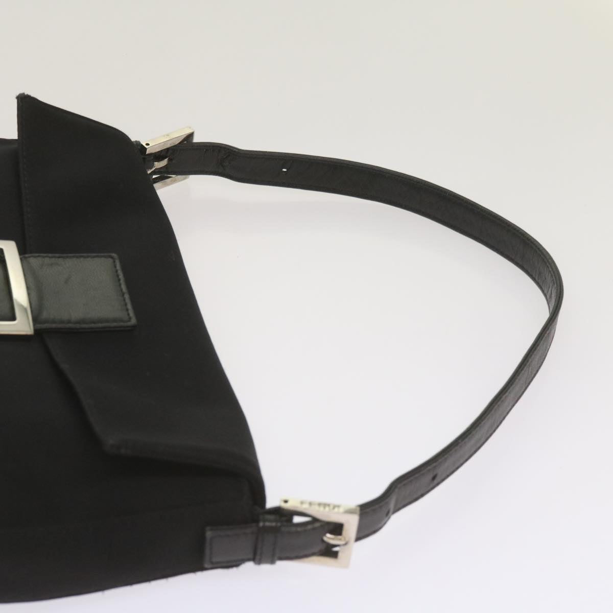 FENDI Mamma Baguette Shoulder Bag Nylon Black68214
