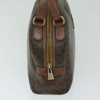 CELINE Macadam Canvas Hand Bag PVC Brown Auth 68231