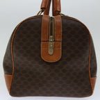 CELINE Macadam Canvas Boston Bag PVC Brown Auth 68239