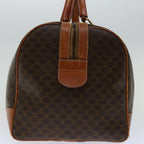 CELINE Macadam Canvas Boston Bag PVC Brown Auth 68239