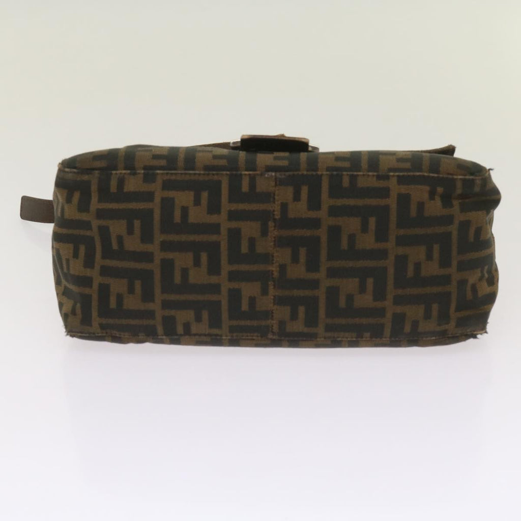 FENDI Zucca Canvas Mamma Baguette Shoulder Bag Brown68315