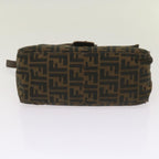 FENDI Zucca Canvas Mamma Baguette Shoulder Bag Brown68315