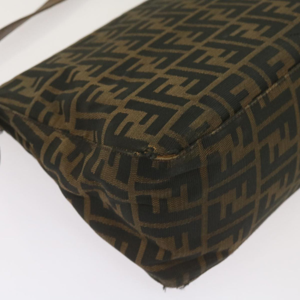 FENDI Zucca Canvas Mamma Baguette Shoulder Bag Brown68315