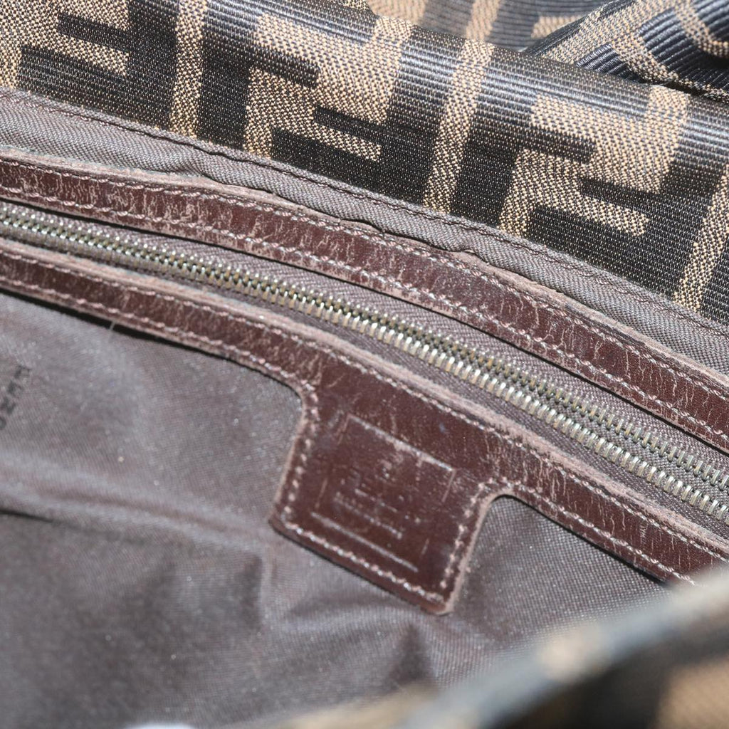 FENDI Zucca Canvas Mamma Baguette Shoulder Bag Brown68315