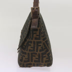 FENDI Zucca Canvas Mamma Baguette Shoulder Bag Brown68315